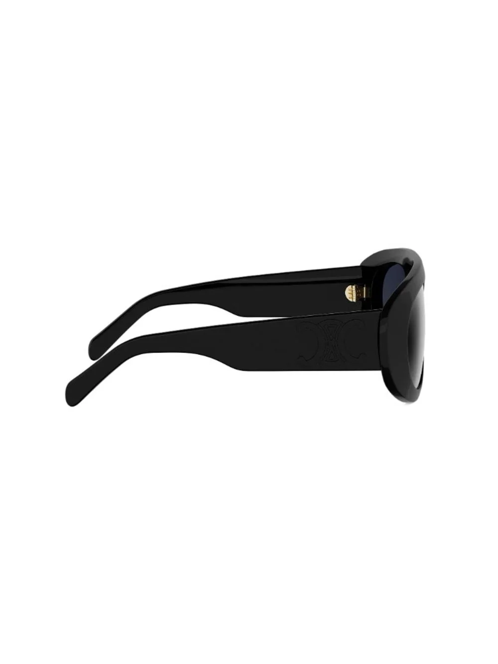 New CELINE Women's Sunglasses Acetate Frame TRIOMPHE STAMP CL40340U 01V 57 Black